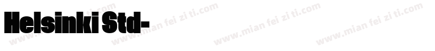 Helsinki Std字体转换
